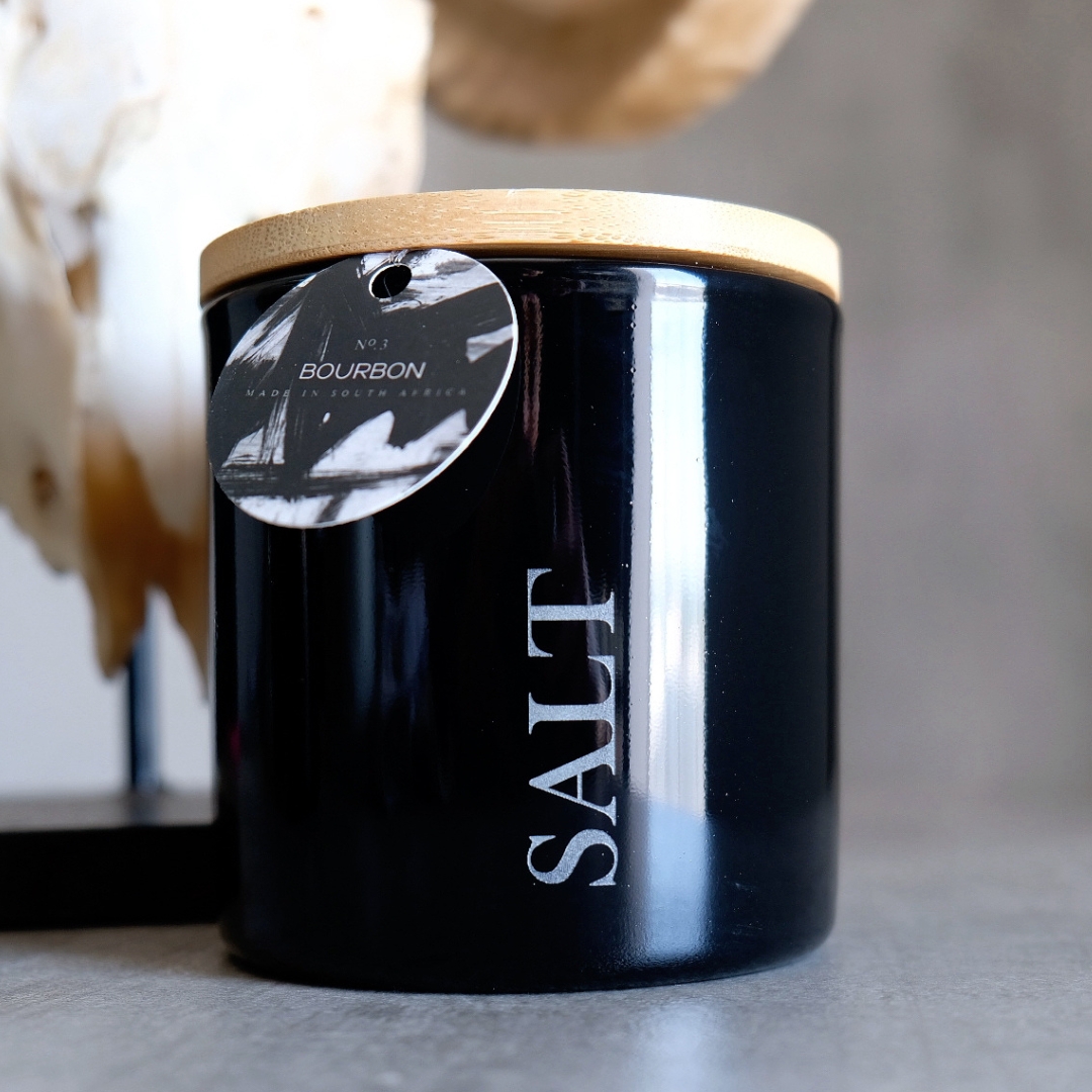 SALT Beauty Candle – Gloss Black Glass